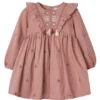 Robe Mayoral Broderie Fleur Rose Pour Fille