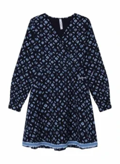Robe Pepe Jeans Sabine Bleu Marine Pour Fille