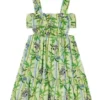 Robe Mayoral Cut Out Vert Pour Fille