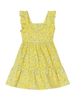 Robe Mayoral Knitted Printed Jaune Pour Fille