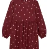 Robe Pepe Jeans Soleil Bordeaux Pour Fille
