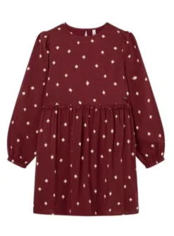Robe Pepe Jeans Soleil Bordeaux Pour Fille
