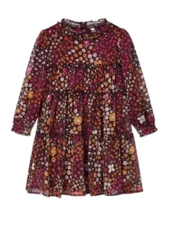 Robe Mayoral Gaz Imprimer Rose Pour Fille