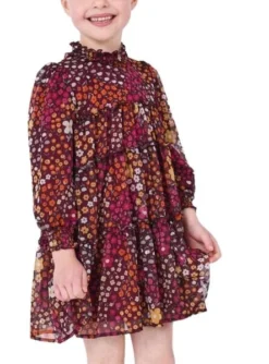 Robe Mayoral Gaz Imprimer Rose Pour Fille -JoliLook Boutique gallery K031215 4