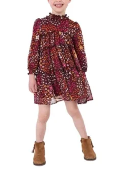 Robe Mayoral Gaz Imprimer Rose Pour Fille -JoliLook Boutique gallery K031215 6