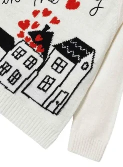 Robe Mayoral Tricot Love Ville Blanc Pour Fille -JoliLook Boutique gallery K031216 4