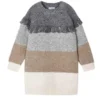 Robe Mayoral Tricot Rayures Gris Pour Fille