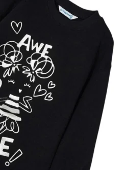 Robe Mayoral En Relief Noire Pour Fille 7 Robe Mayoral En Relief Noire Pour Fille -JoliLook Boutique gallery K031221 3