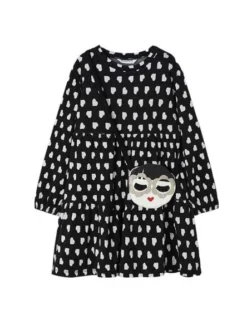 Robe Mayoral Sac Noire Pour Fille