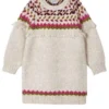 Robe Mayoral Knitted Beige Flecos Pour Fille
