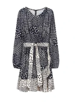 Robe Mayoral Printed Noire Pour Fille
