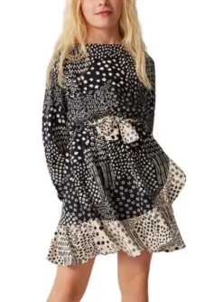 Robe Mayoral Printed Noire Pour Fille -JoliLook Boutique gallery K031386 4