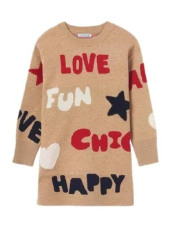 Robe Mayoral Love Fun Brun Pour Fille