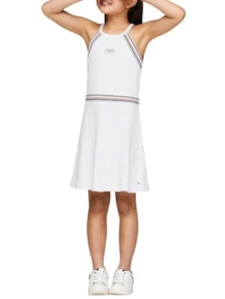 Robe Tommy Hilfiger 1985 Sport Blanc Pour Fille