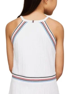 Robe Tommy Hilfiger 1985 Sport Blanc Pour Fille -JoliLook Boutique gallery K031873 4
