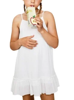 Robe Name It Fimia Blanc Pour Fille -JoliLook Boutique gallery K032332 5