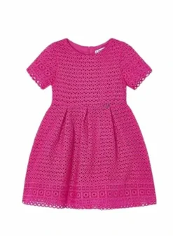 Robe Mayoral En Guipure Rose Pour Fille -JoliLook Boutique gallery K032779 4