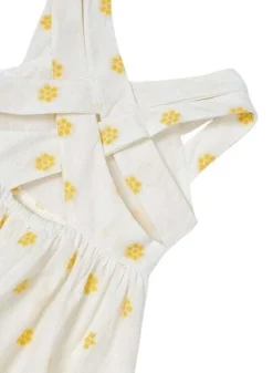 Robe Mayoral Jacquard Fleurs Beige Pour Fille -JoliLook Boutique gallery K032782 5