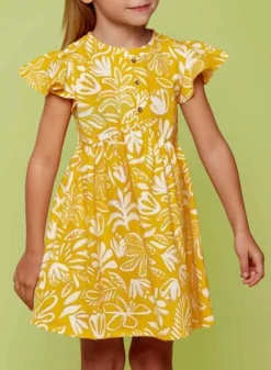 Robe Mayoral Imprimée Tropicale Pour Fille -JoliLook Boutique gallery K032783 4