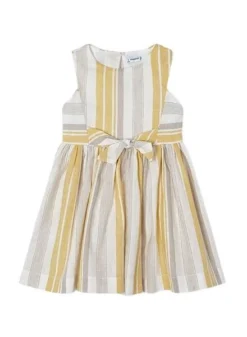 Robe Mayoral à Rayures Jaunes Pour Fille