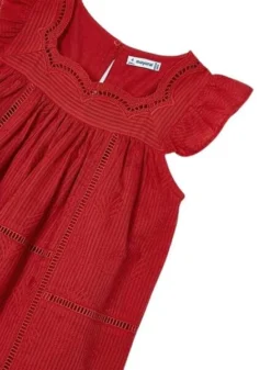 Robe Mayoral Brodée Rouge Pour Fille 5 Robe Mayoral Brodée Rouge Pour Fille -JoliLook Boutique gallery K032787 3