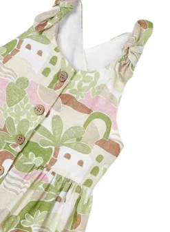 Robe Mayoral Imprimée Verte Pour Fille -JoliLook Boutique gallery K032789 3