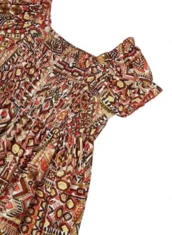 Robe Mayoral à Motif Nid D'abeille Imprimé Pour Fille -JoliLook Boutique gallery K032794 4