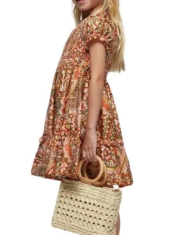 Robe Mayoral à Motif Nid D'abeille Imprimé Pour Fille -JoliLook Boutique gallery K032794 5