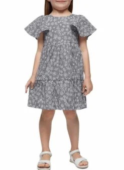 Robe Mayoral En Popeline Marine Pour Fille