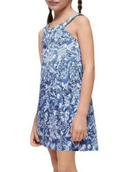 Robe Florale Bleue Pour Fille -JoliLook Boutique gallery K032799 4