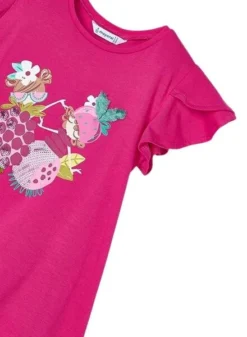 Robe Mayoral Avec Sac Rose Imprimé Pour Fille -JoliLook Boutique gallery K032801 3