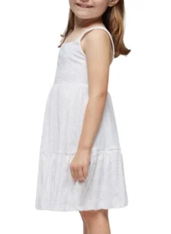 Robe En Tricot Perforé Blanc -JoliLook Boutique gallery K032804 4