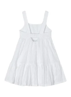 Robe En Tricot Perforé Blanc -JoliLook Boutique gallery K032804 5