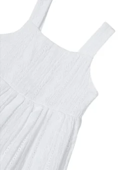 Robe En Tricot Perforé Blanc -JoliLook Boutique gallery K032804 6