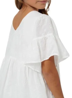 Robe Mayoral Avec Relief Imprimé Beige Pour Fille -JoliLook Boutique gallery K032976 3