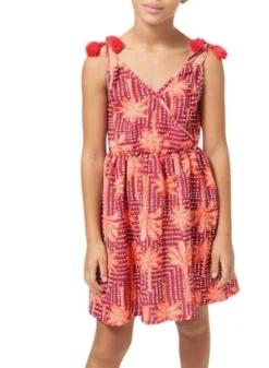 Robe Croisée Imprimée Tropical Pour Fille Mayoral