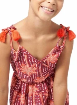 Robe Croisée Imprimée Tropical Pour Fille Mayoral -JoliLook Boutique gallery K032977 5