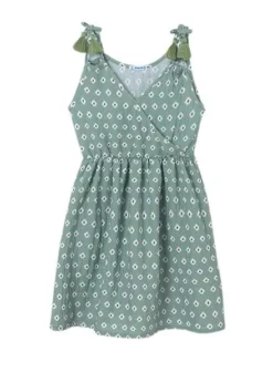 Robe Croisée Imprimée Menthe Mayoral Pour Fille