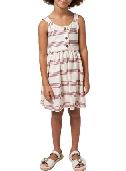 Robe Mayoral à Rayures En Tricot Terracotta Pour Fille 1 Robe Mayoral à Rayures En Tricot Terracotta Pour Fille