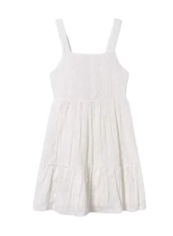 Robe Mayoral En Point Blanc Pour Fille