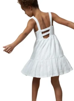 Robe Mayoral En Point Blanc Pour Fille -JoliLook Boutique gallery K032985 3