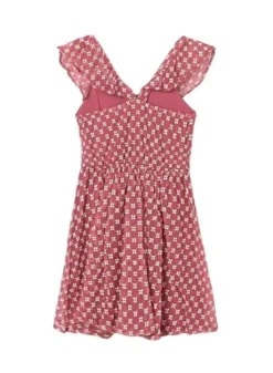 Robe Mayoral En Mousseline De Soie Rouge Pour Fille 7 Robe Mayoral En Mousseline De Soie Rouge Pour Fille -JoliLook Boutique gallery K032986 4