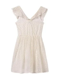 Robe Mayoral En Mousseline Brodée Beige Pour Fille -JoliLook Boutique gallery K032987 5