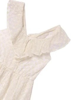 Robe Mayoral En Mousseline Brodée Beige Pour Fille -JoliLook Boutique gallery K032987 6