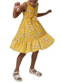 Robe Mayoral Imprimée Noeud Jaune Pour Fille -JoliLook Boutique gallery K032989 3