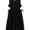 Robe Mayoral Cut Out En Côtelé Noir Pour Fille