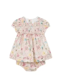 Robe Mayoral Imprimée Nude Rose Pour Bébé
