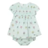 Robe Mayoral Imprimée Fleurs Vertes Pour Bébé