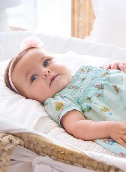 Robe Mayoral Imprimée Fleurs Vertes Pour Bébé 5 Robe Mayoral Imprimée Fleurs Vertes Pour Bébé – Image 5