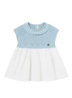 Robe Mayoral Tricot Turquoise Pour Bébé